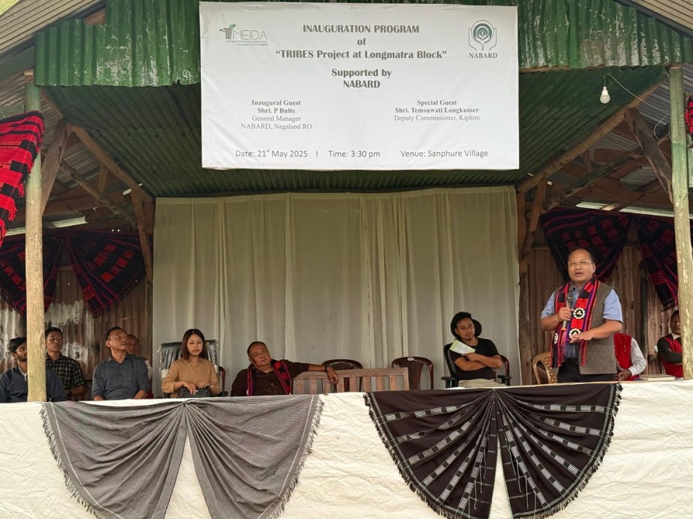 Dignitaries during the inauguration of TRIBES Project at Sanphure on May 21.